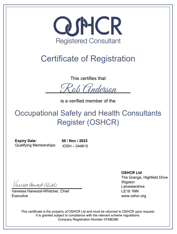 Complisafe is a verified member of OSHCR 